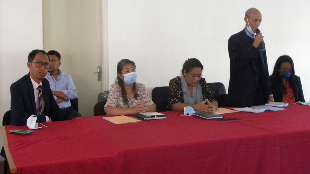 M. RAZAFINDRAKOTO Solofohery, Chef du Ministère Public du PAC Second Degré d’Antananarivo lors de son discours d’ouverture de la...