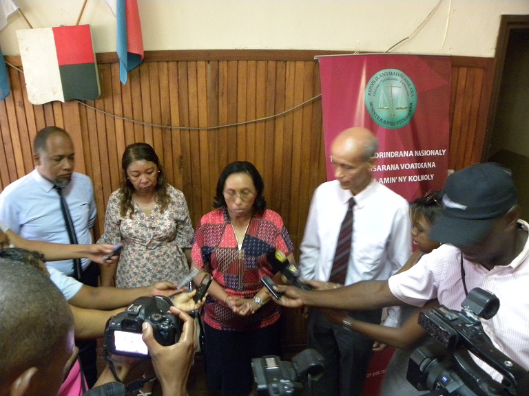 Point de presse au terme de la mission de la délégation  à Toamasina