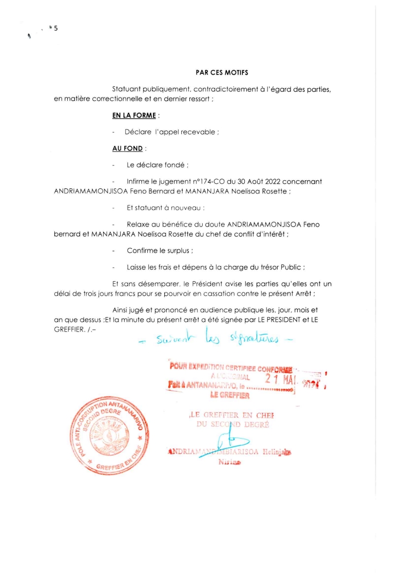 AARRET N°20 DU 07 AVRIL 2023
