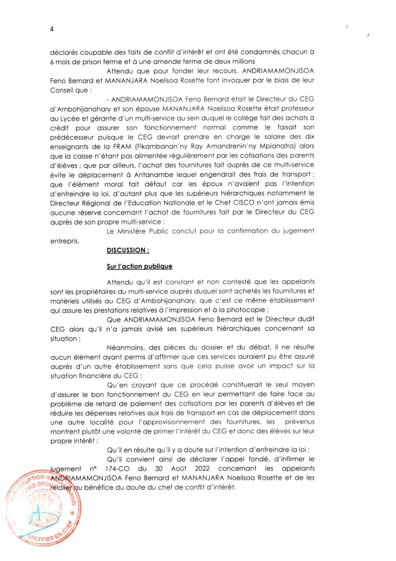 AARRET N°20 DU 07 AVRIL 2023