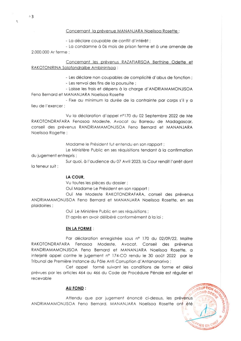 AARRET N°20 DU 07 AVRIL 2023