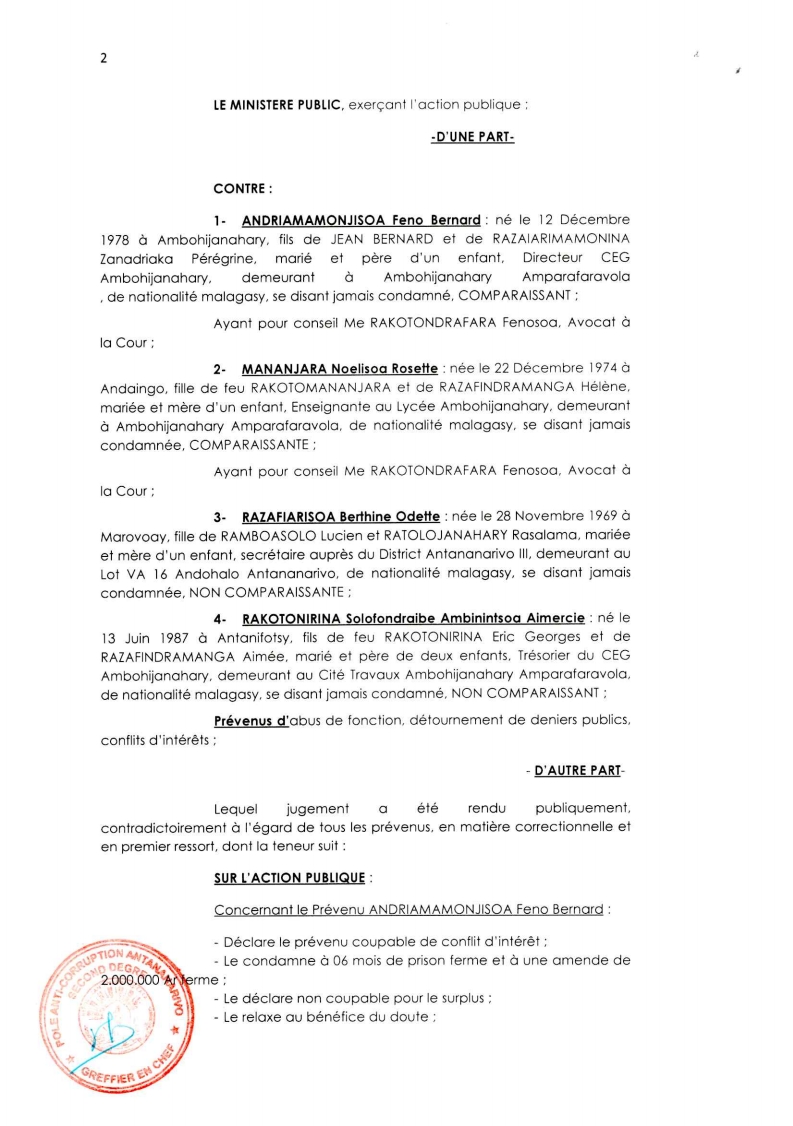 AARRET N°20 DU 07 AVRIL 2023
